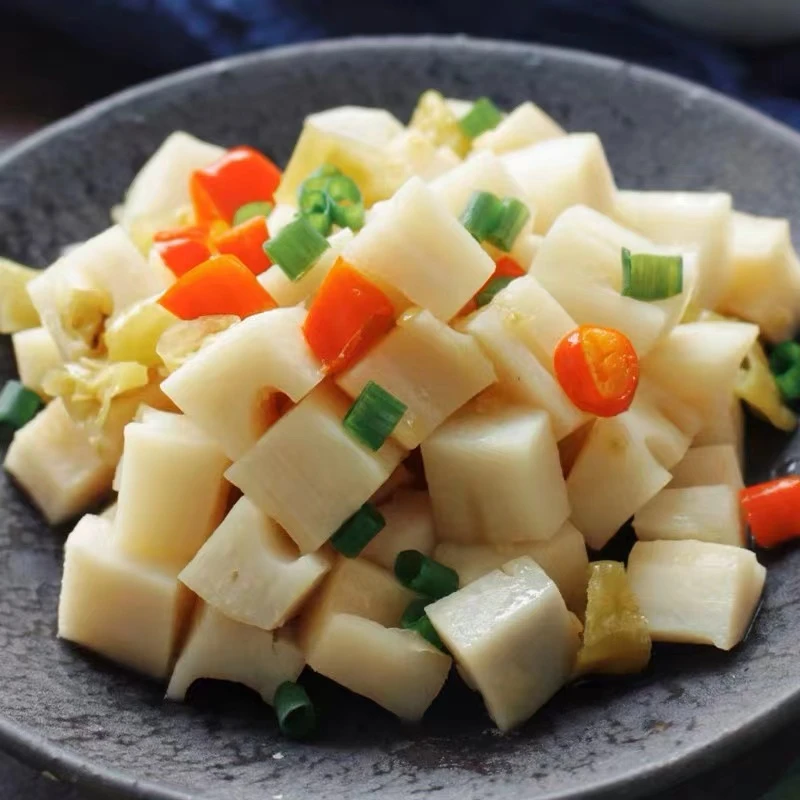 Pickled Pepper Lotus Root Dice